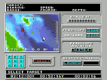 688 Attack Sub (USA, Europe) screen shot game playing